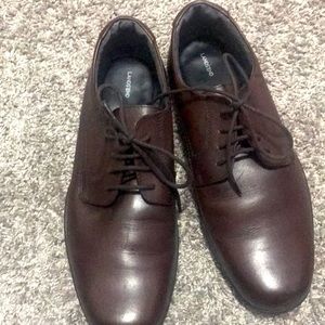 Lands End brown oxfords six 11D worn 1x
